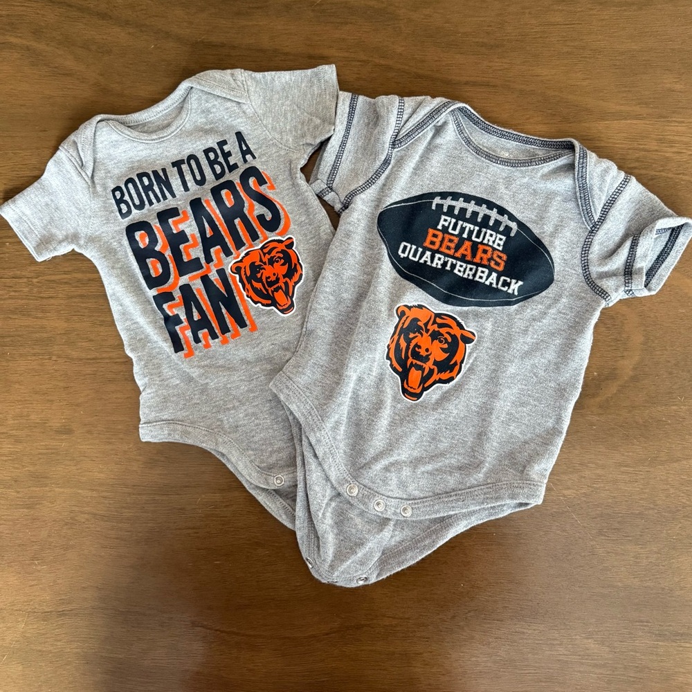 Chicago Bears Baby Onesies 2 Piece Set 6-9 Months – NFL Official Licensed